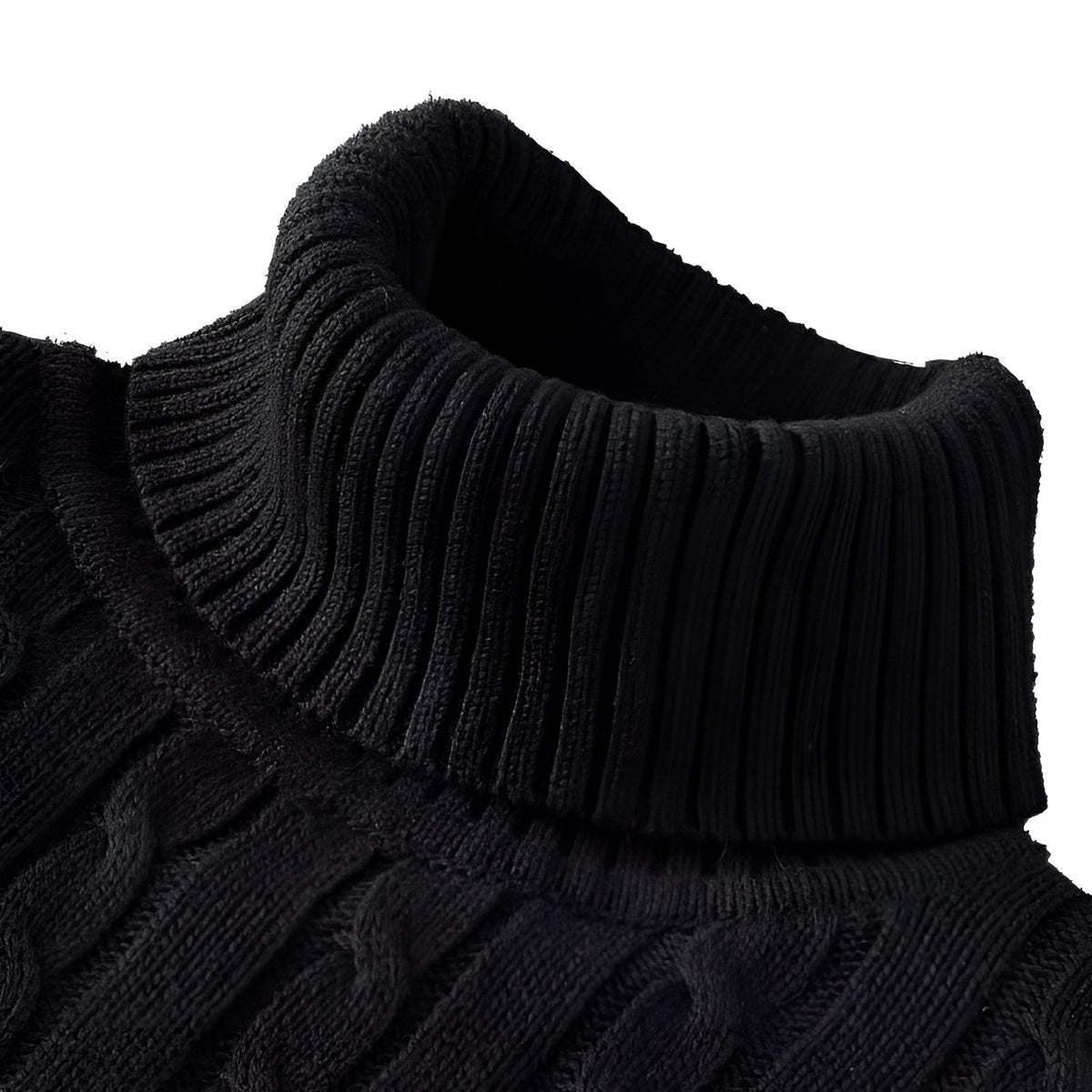 Henrik - Men's Cable Knit Turtleneck Sweater