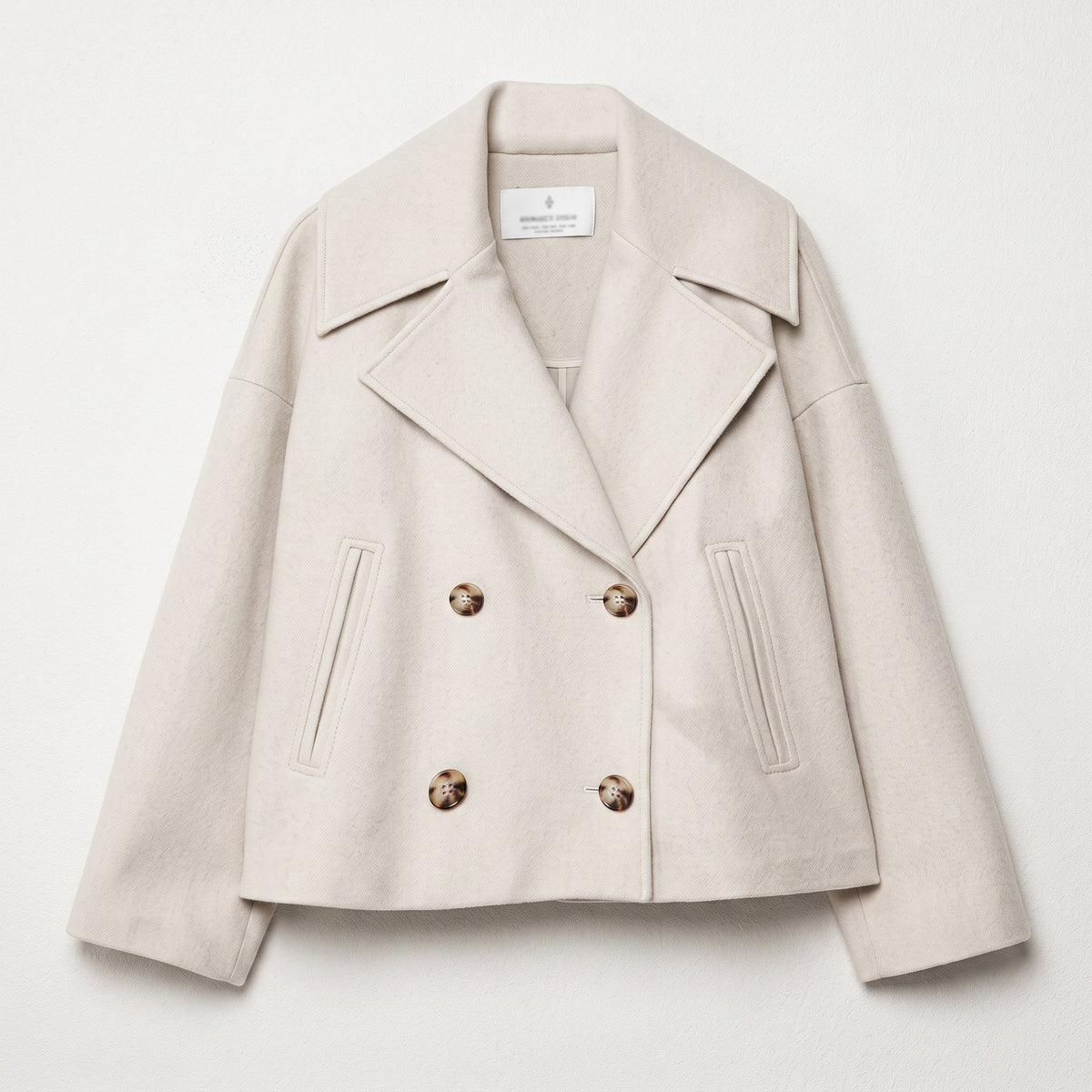 Isabell - Women's Cropped Double-Breasted Transitional Jacket