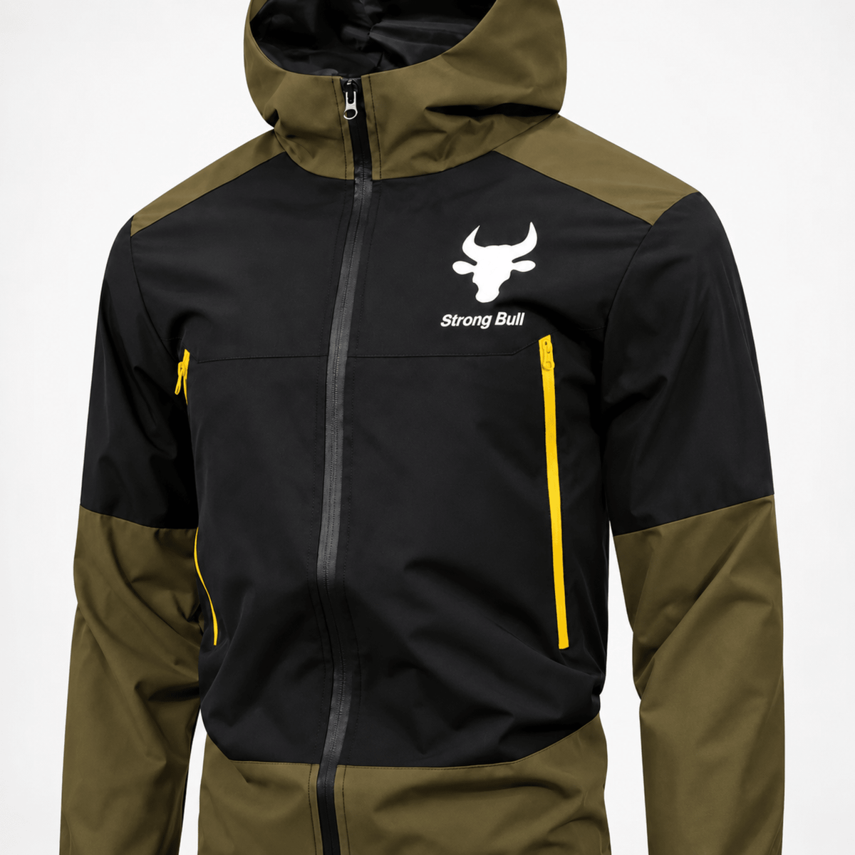 Jonas - Men's Hooded Colorblock Windbreaker Jacket with Zip Pockets
