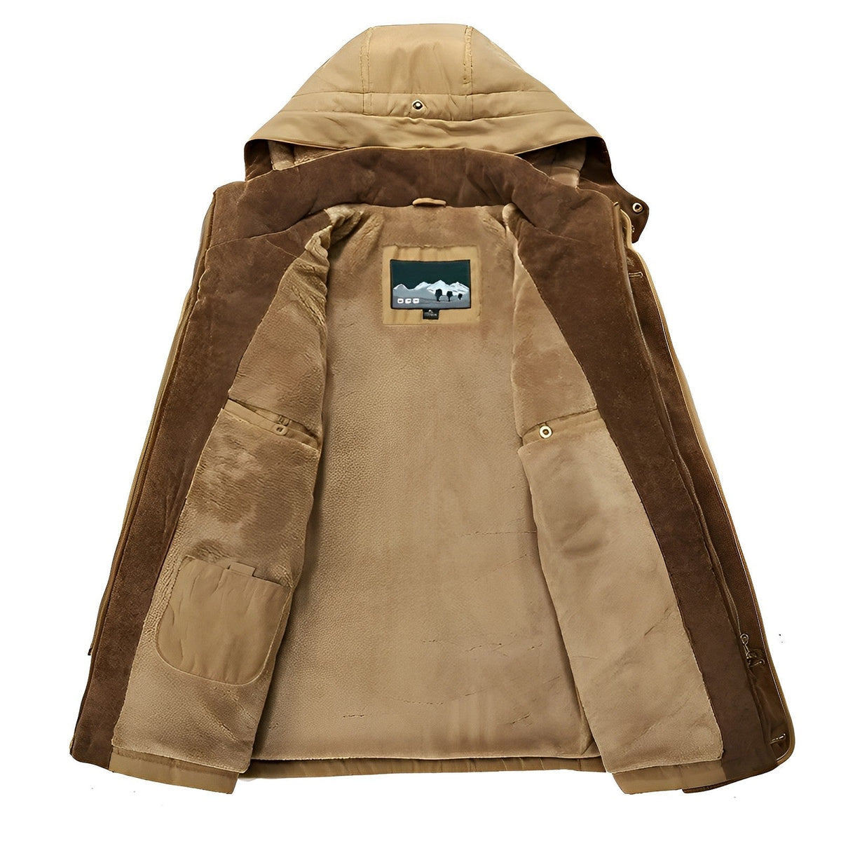 Reinhold - Classic Winter Coat with Stand-up Collar