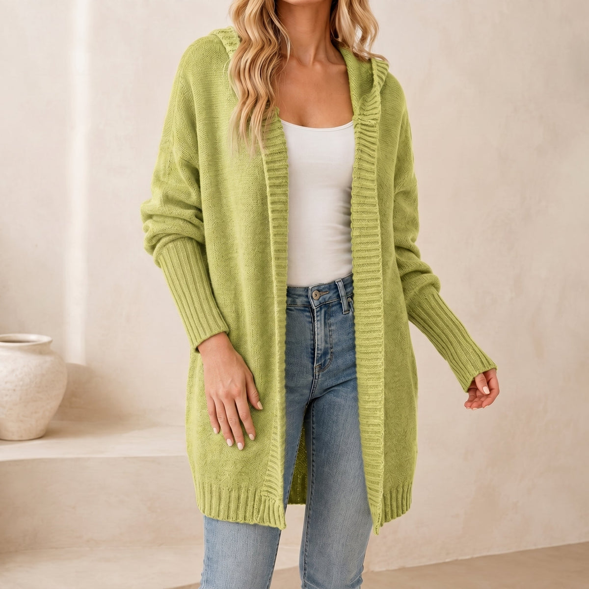 Sophie - Women's Oversized Hooded Knit Cardigan