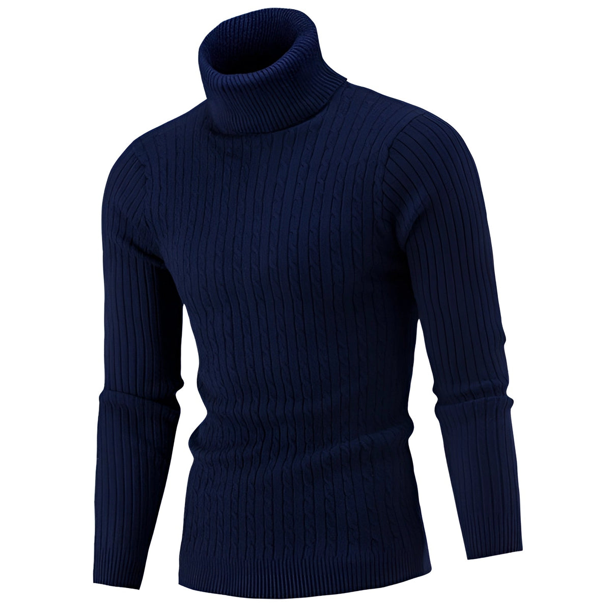 Henrik - Men's Cable Knit Turtleneck Sweater