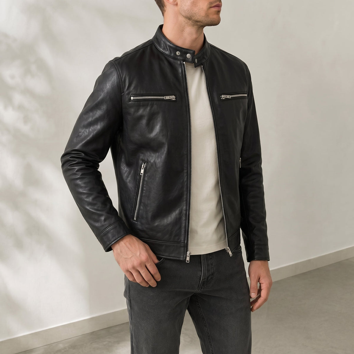 James - Men's Outer Jacket with Zip Pockets
