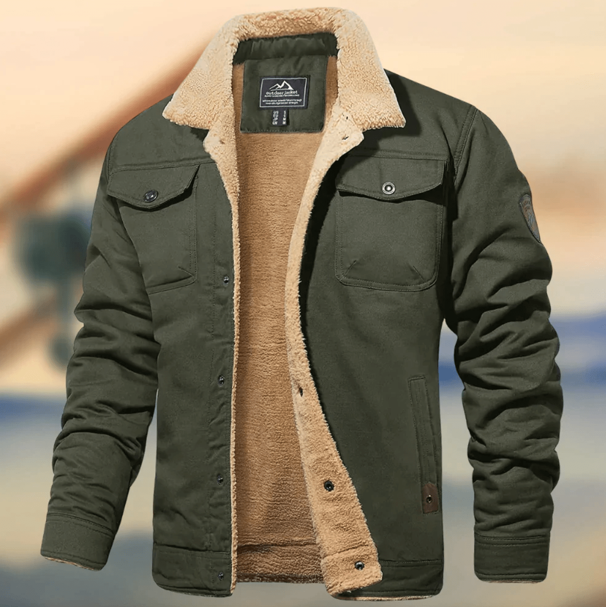 Markus - Men’s Spring Sherpa Lined Jacket