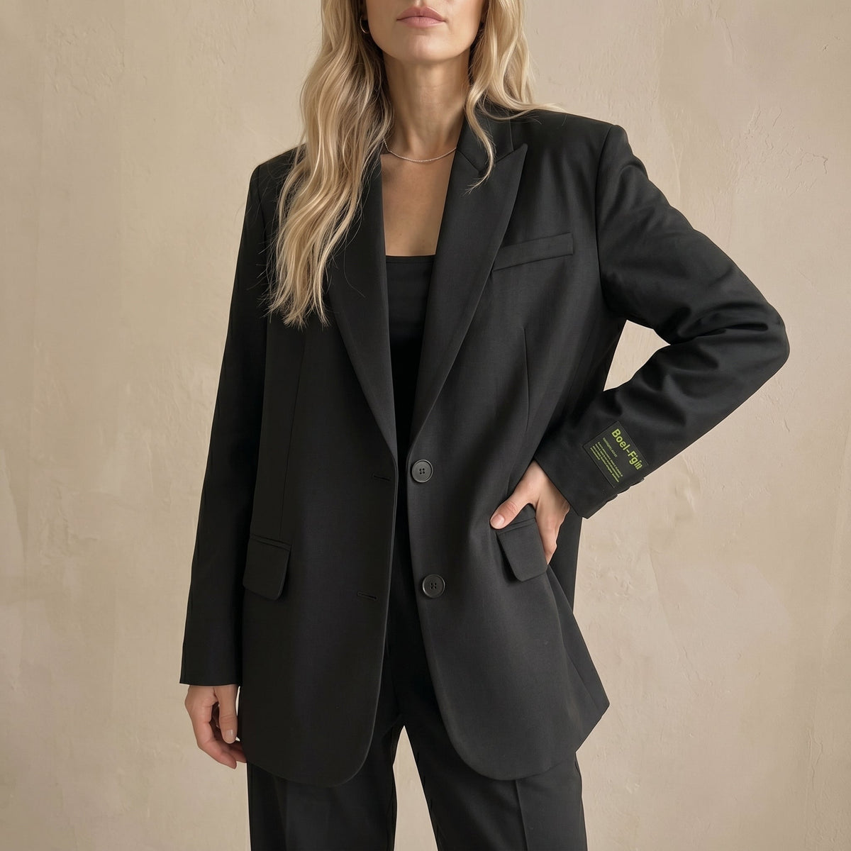 Sophie - Women's Oversized Double-Breasted Blazer with Notched Lapel